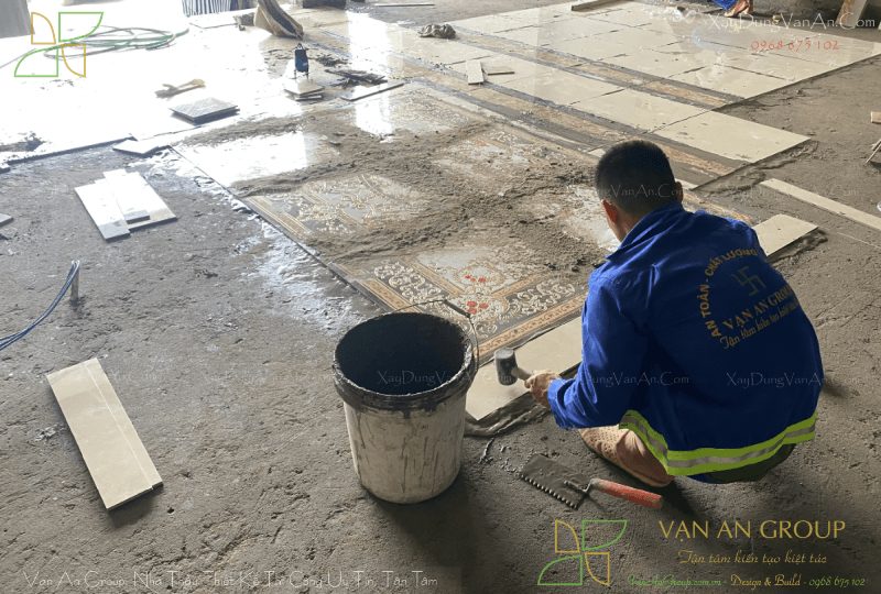Nhà thầu thi công nhà ở xã hội tại Nghệ An 18 Ốp lát sàn và tường được thực hiện theo hồ sơ thiết kế