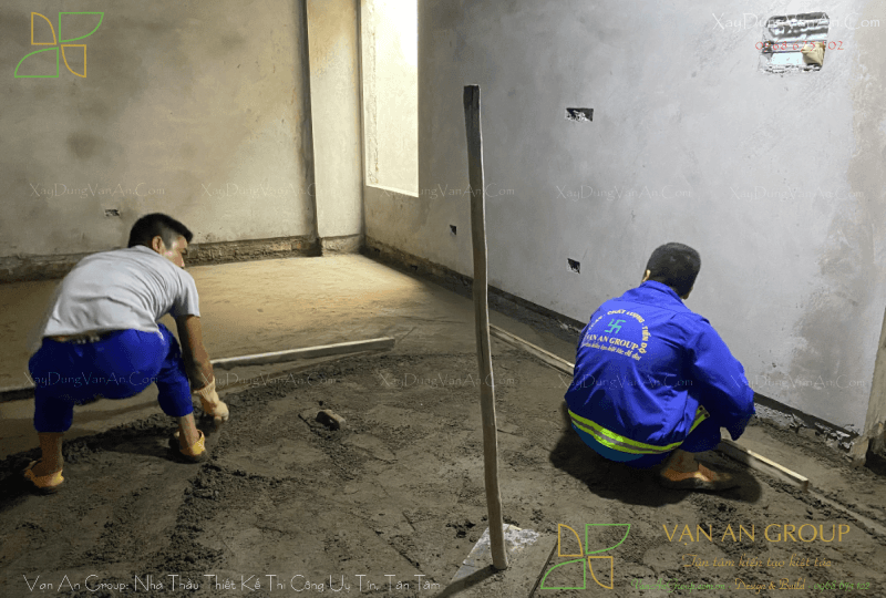 Nhà thầu thi công nhà ở xã hội tại Bắc Ninh 17 Công tác chống thấm. trát tường, cán nền được triển khai kỹ lưỡng cho từng khu vực