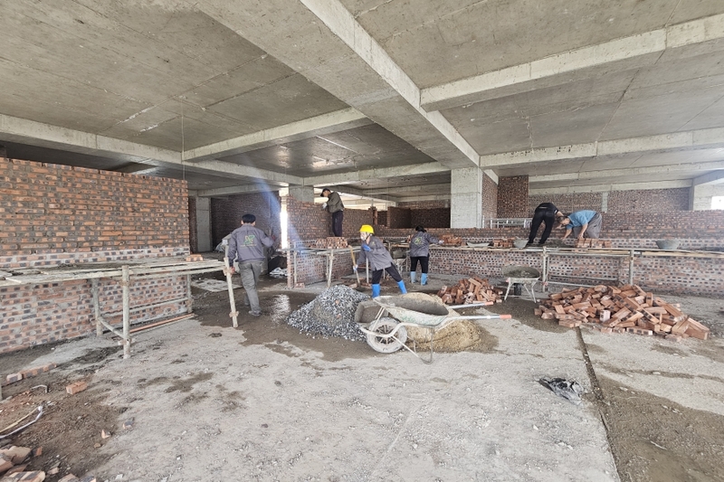 Nhà thầu thi công nhà ở xã hội tại Hải Phòng 14 Công tác xây tường bao, tường ngăn phân chia khu vực