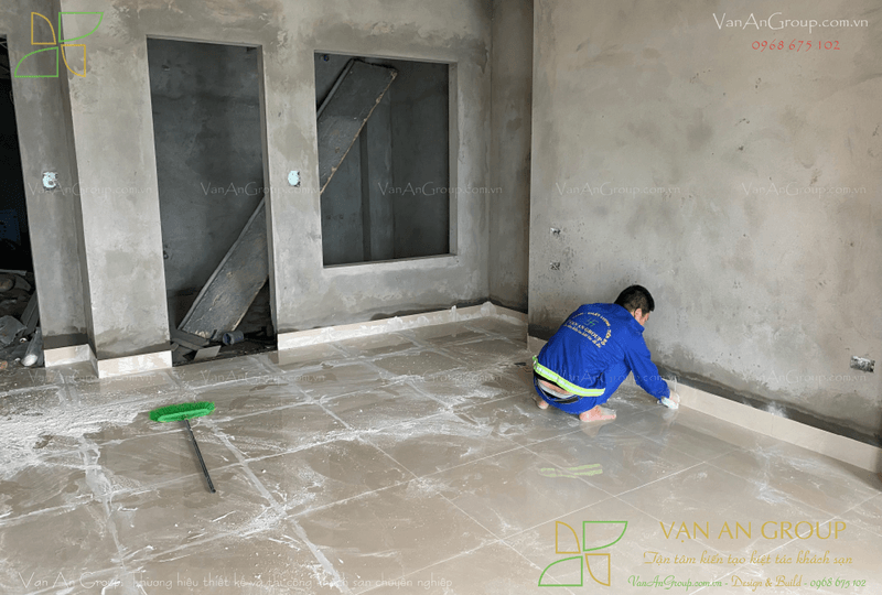 Nhà thầu thi công nhà ở xã hội tại Phú Thọ 18 Thi công ốp lát sàn, tường trong nhà theo thiết kế