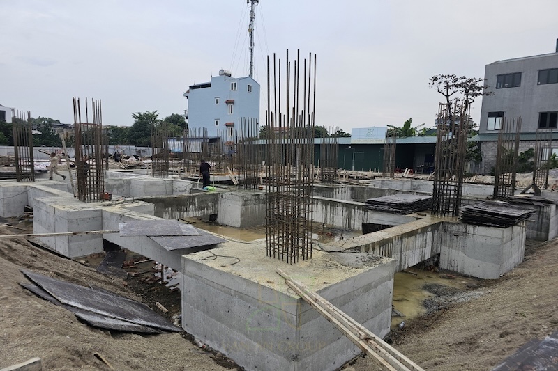 Nhà thầu thi công nhà ở xã hội tại Hải Dương 11 Tháo ván khuôn, bảo dưỡng bê tông móng giằng
